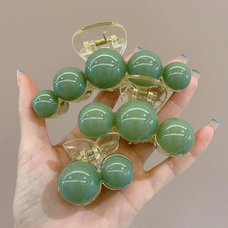 Groene Parel Haarclip - Liana