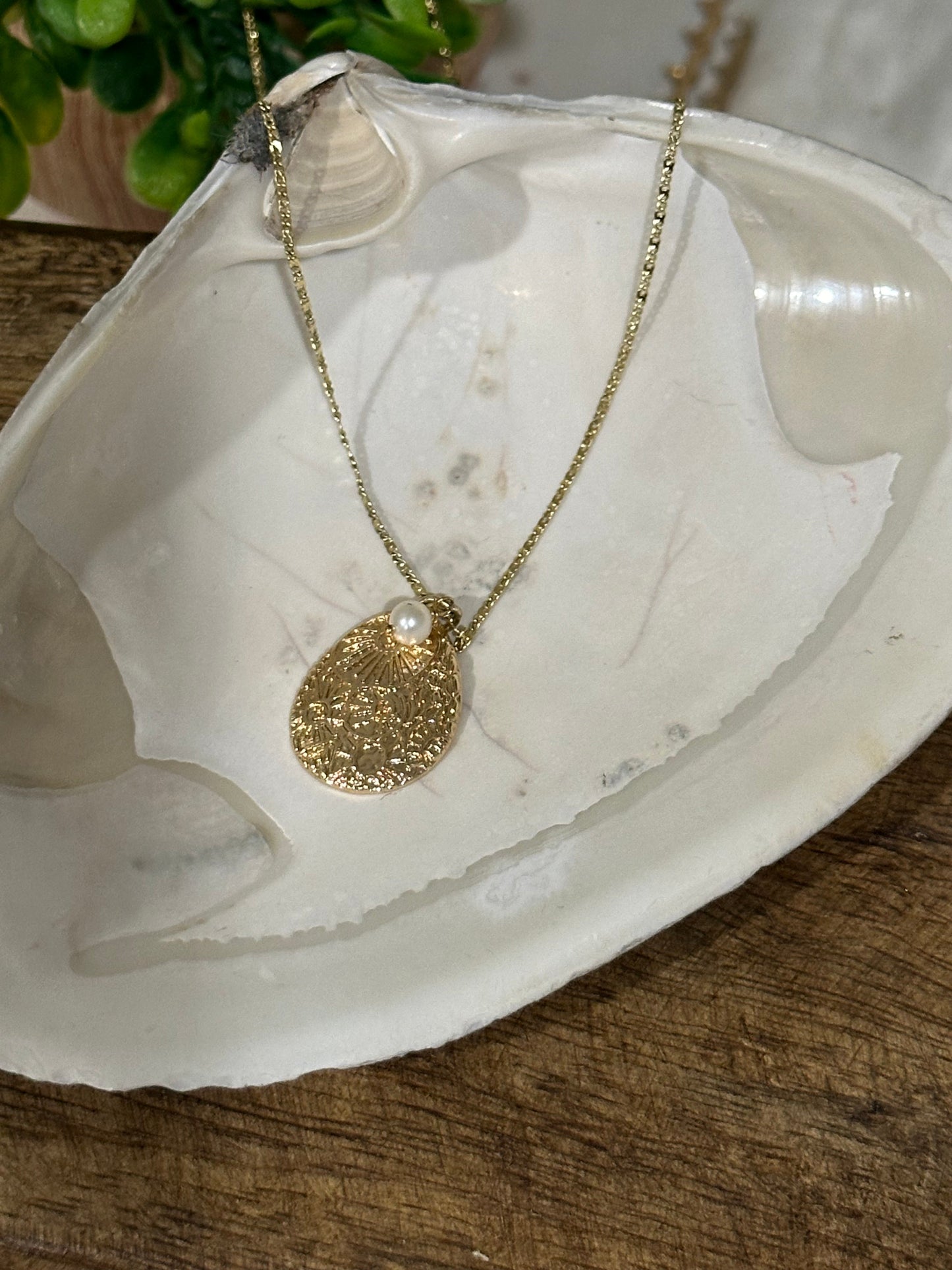 Marina teardrop parelketting