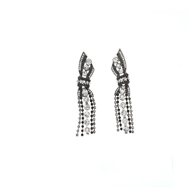 Schitterende Hanger Oorbellen met Vlinderstrik - Annelise