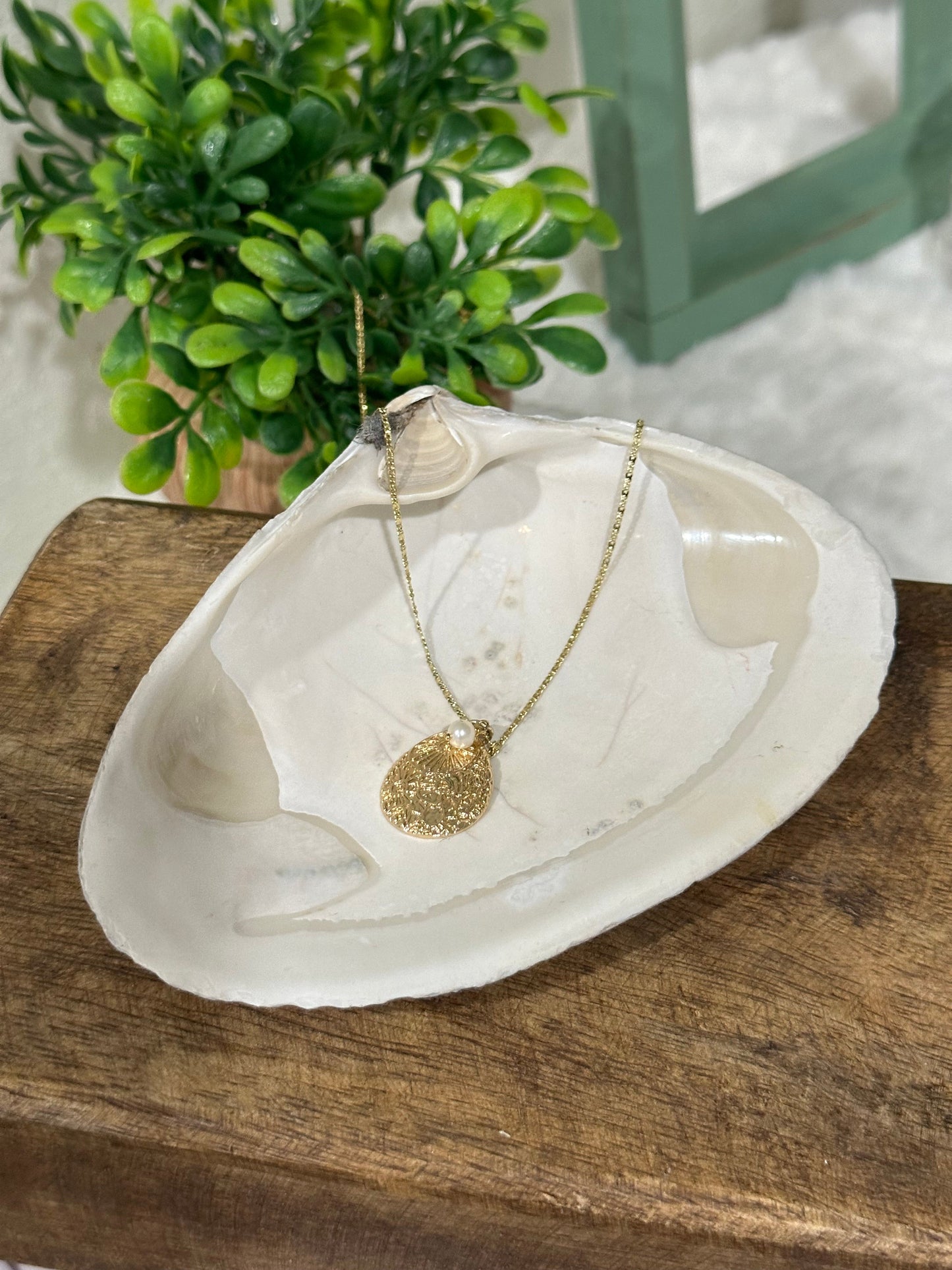 Marina teardrop parelketting