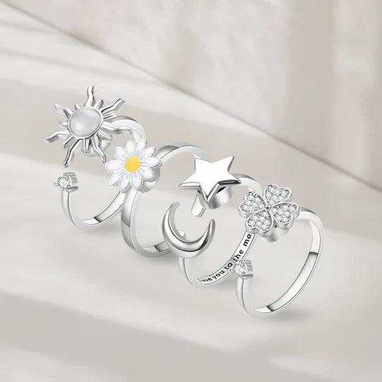 Vardi Dante™ CalmRing Nua - Modieuze Ring Tegen Nagelbijten, Stress & Angst