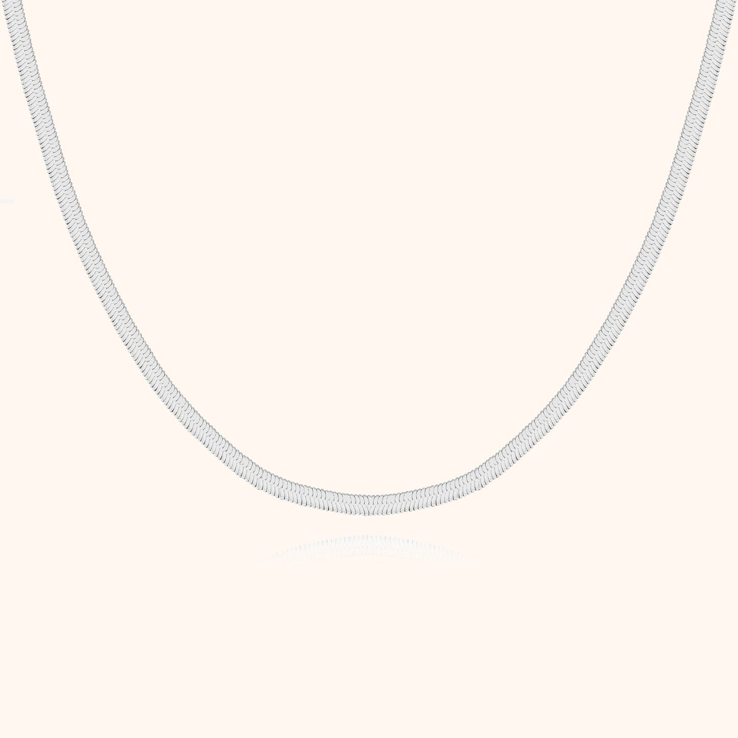 Stijlvolle Platte Ketting - Helena