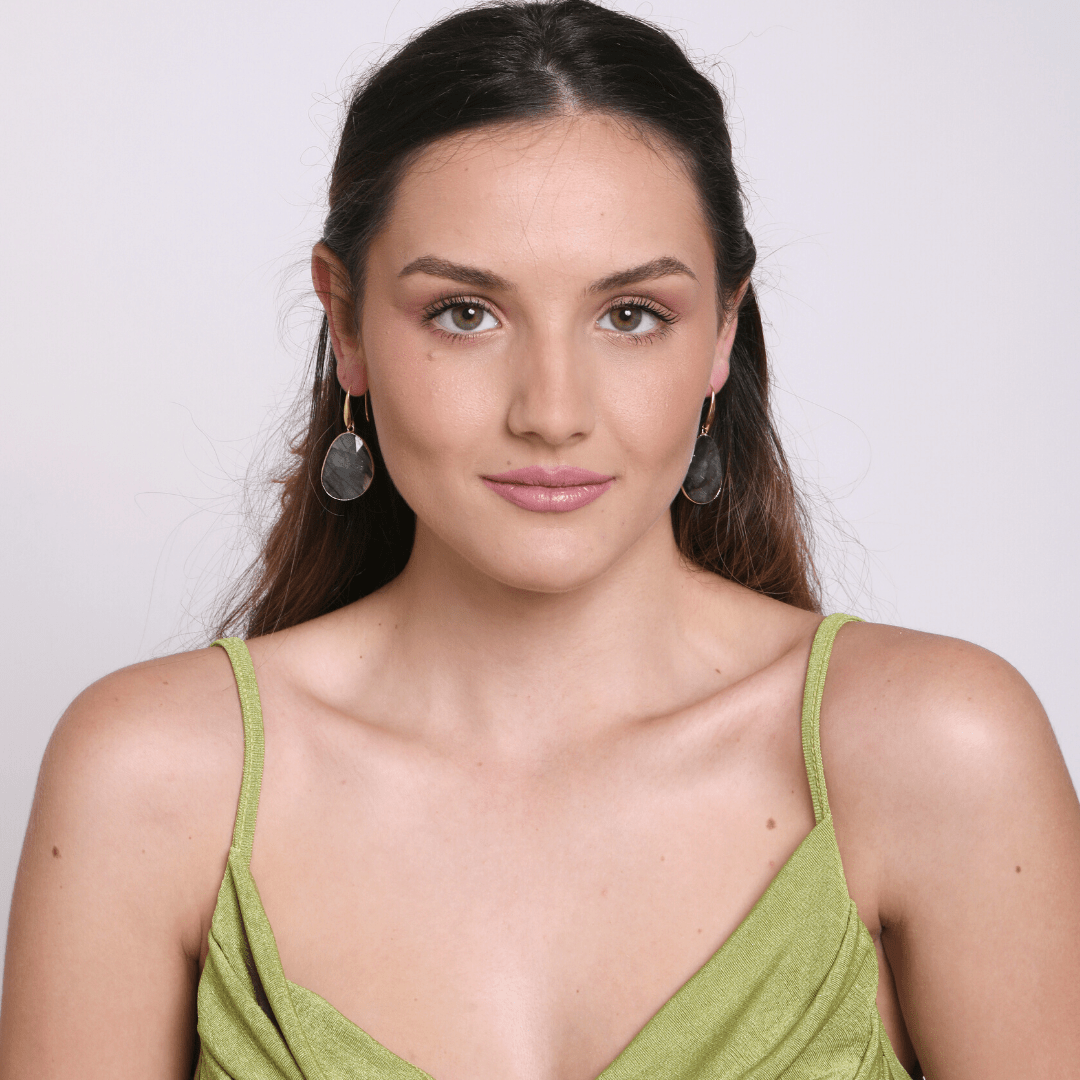 Labradoriet Dromerige Oorbellen - Lunaris