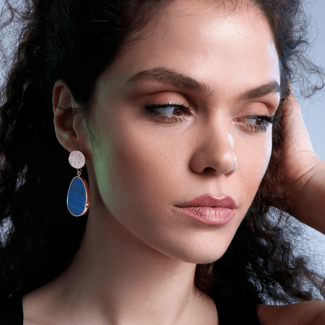 Beschermende Oorbellen - Celestial Lapis