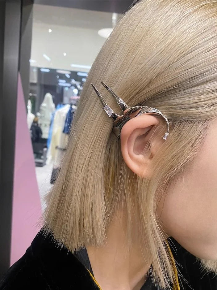 Elfenvleugel Zilveren Oorhanger - Elysia