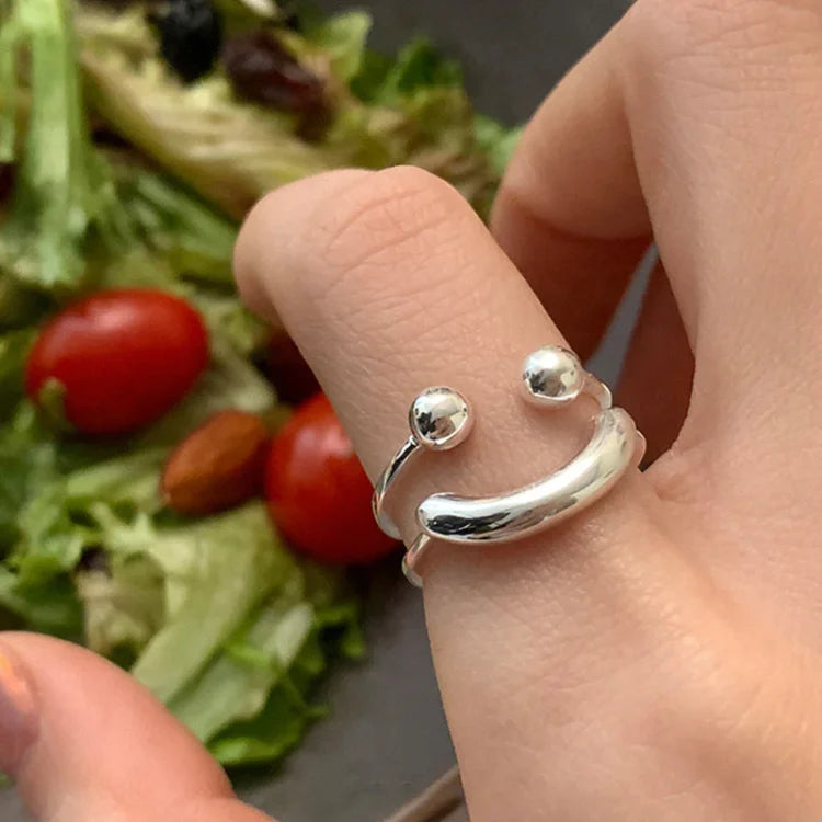 Smiley Verstelbare Ring - Mila