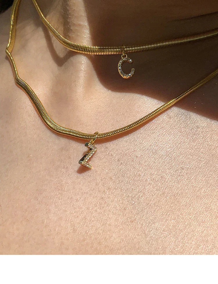 Gouden Initialen Ketting - Ella