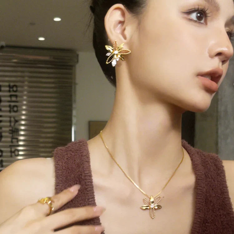 Lelieblaadjes Oorbellen - Floriana