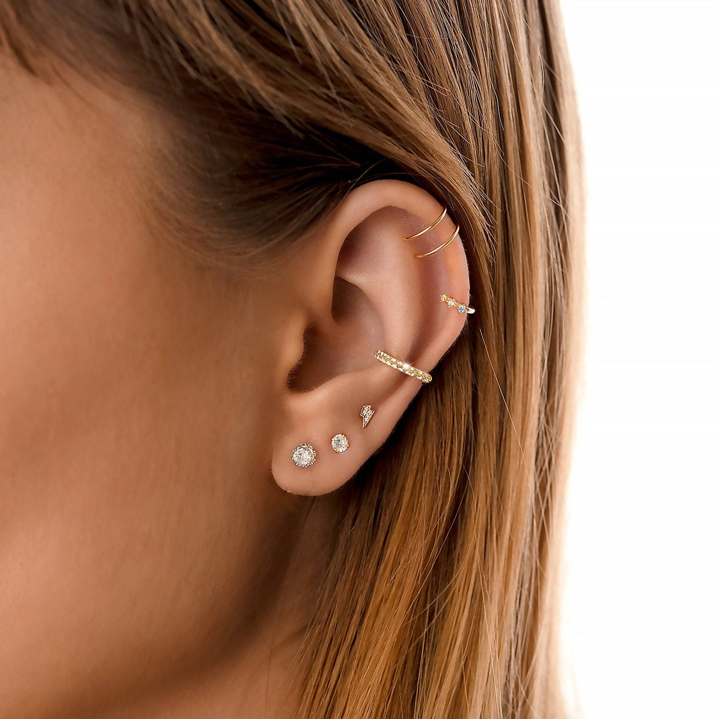 Stijlvolle Kroon Oorbellen - Elina