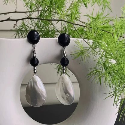 Vintage Schelp Oorbellen - Naia
