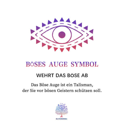 "Je zult altijd beschermd zijn" - Boze Oog Halsketting