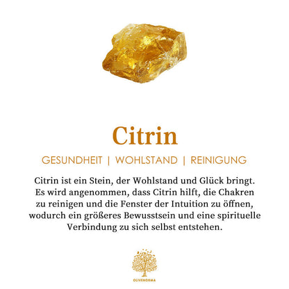 Natuurlijke Ruwe Geboortestenen Ring - Selina