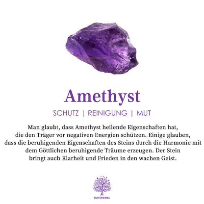 Minimalistische Amethist & Zirkonia Ring - Nova
