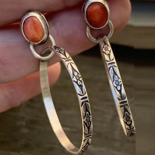 Boho Oorbellen Vintage Onyx - Esme