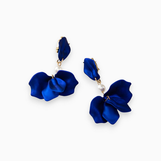 Goud Vergulde Parel Dangle Oorbellen - Isabella