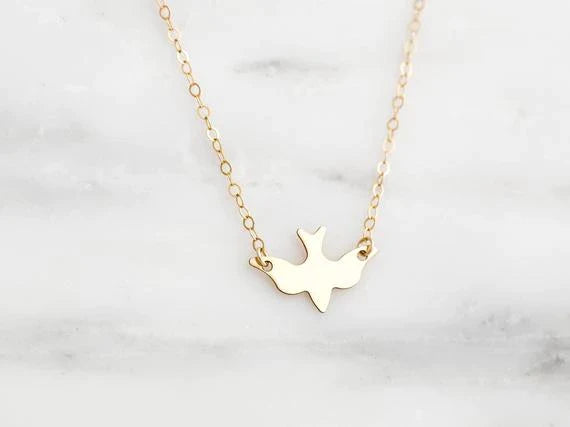 Fijne ketting met vliegende vogel | Een subtiele ketting voor ieder moment