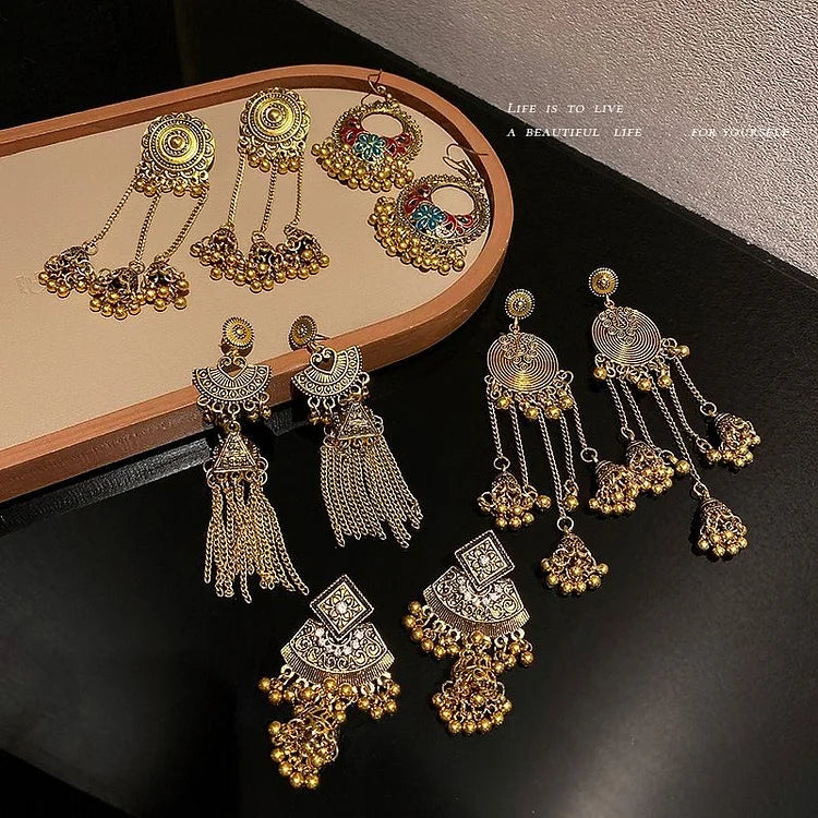 Boho Ethno Oorhangers - Noura