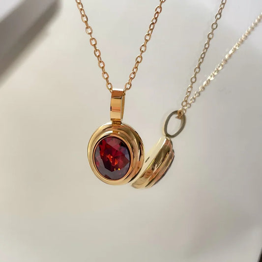 Vintage Edelsteen Ketting - Celeste