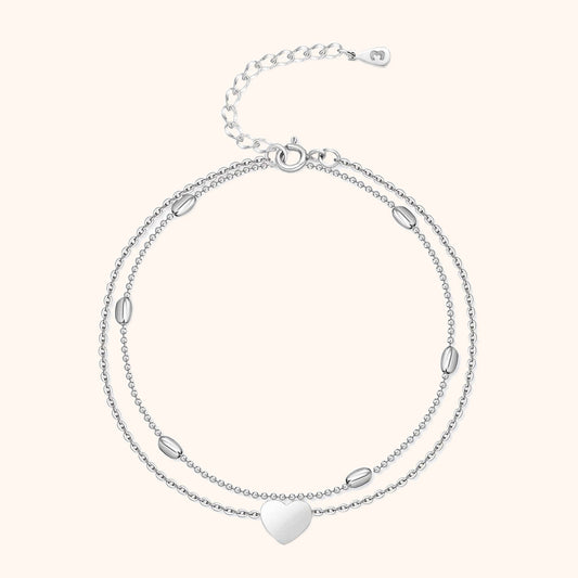 Stijlvolle Hartjes Enkelband - Fiora