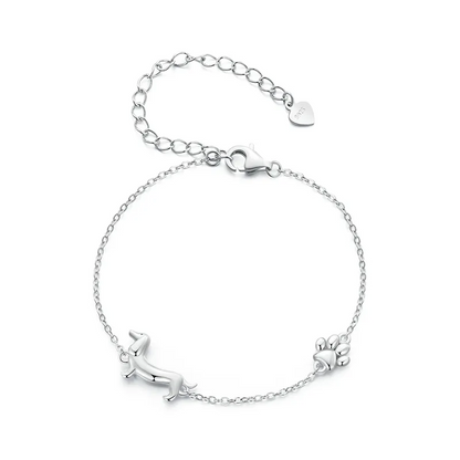 Schattige Teckel Bedelarmband