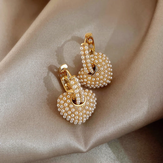 Stijlvolle Gouden Parel Oorbellen voor Dames - Anne