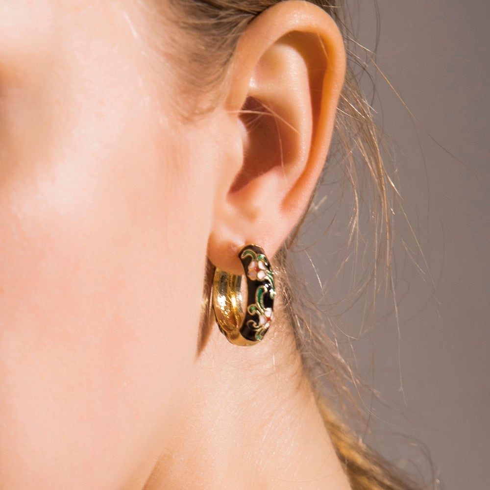 Luxe Bloem Oorbellen - Roselle