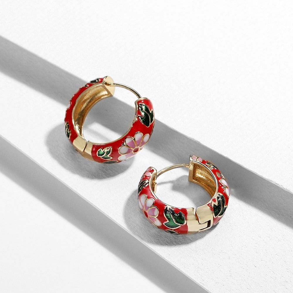Luxe Bloem Oorbellen - Roselle