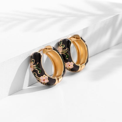 Luxe Bloem Oorbellen - Roselle
