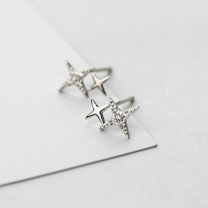 Stervormige Stud Oorbellen met Zirkonia - Lyra
