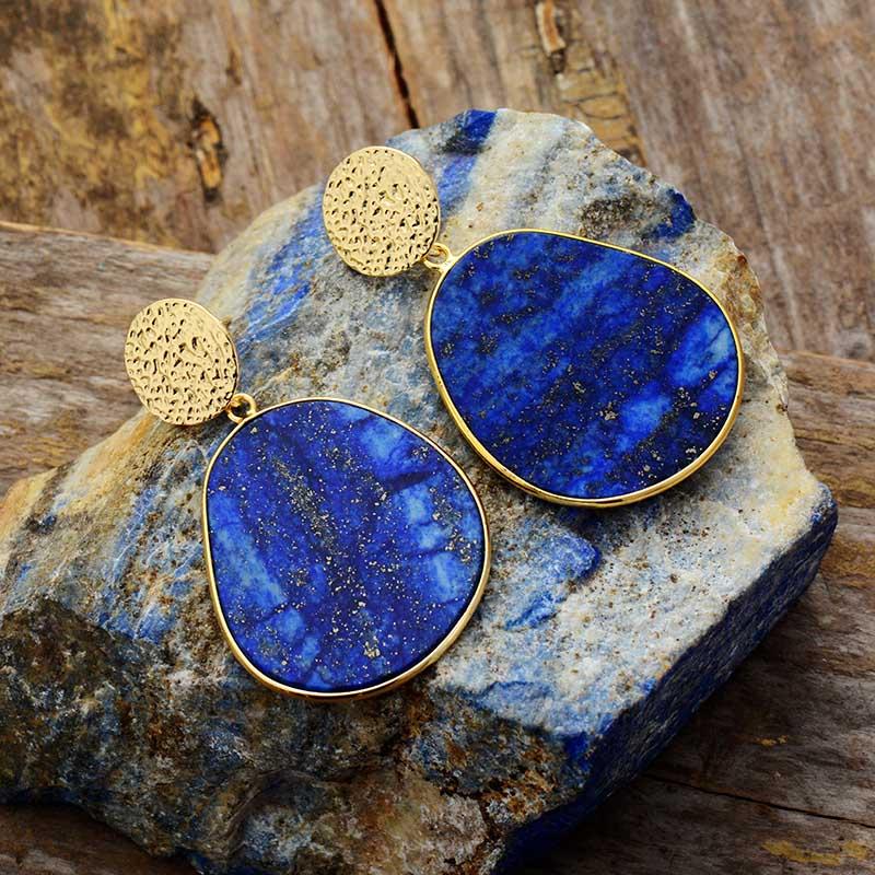 Beschermende Oorbellen - Celestial Lapis