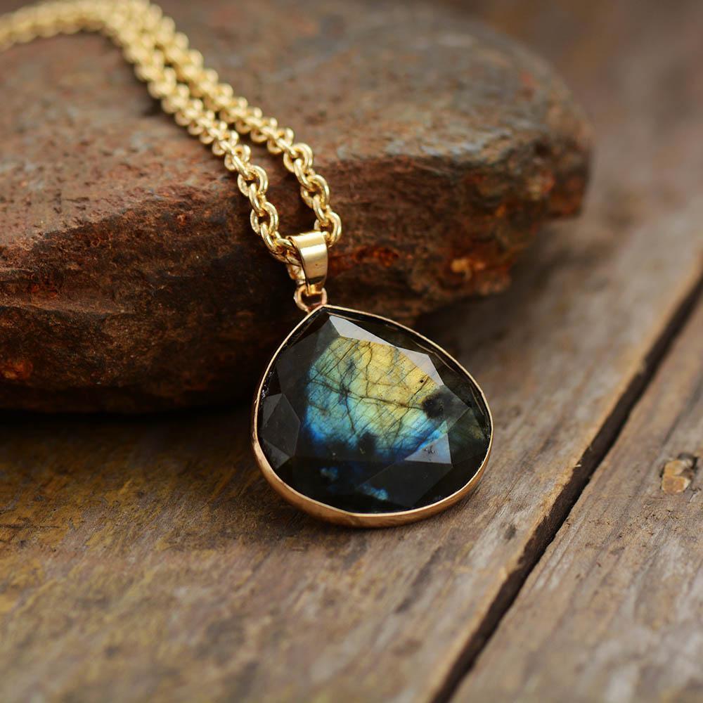 Labradoriet Aura Halsketting - Selene