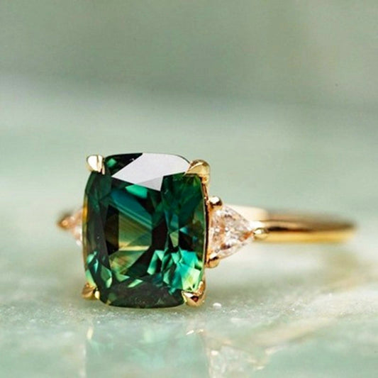 Vierkante Smaragd Ring - Elise