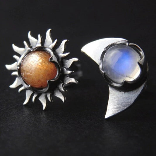 Oorbellen Zon en Maan - Sunny
