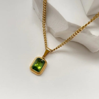Vintage Edelsteen Ketting - Celeste
