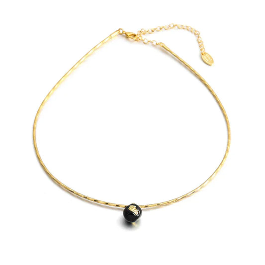 Vintage Gouden Barst Halsketting - Iris