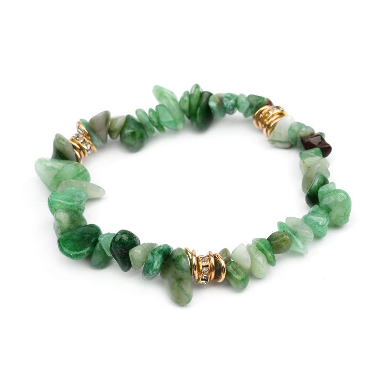 Stijlvol Natuursteen Kristallen Kralen Armband - Celine