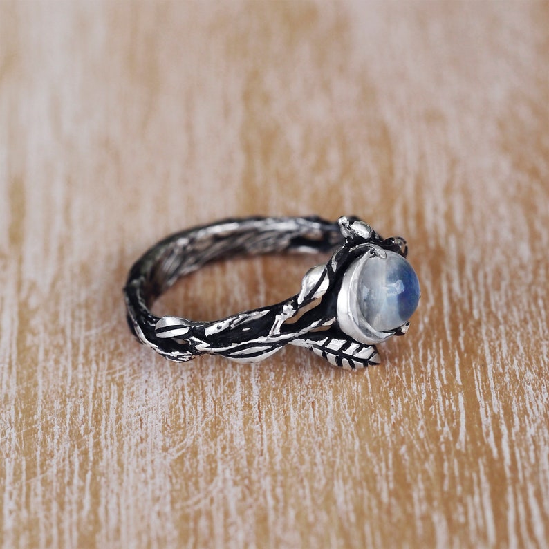 Stijlvolle Maansteen Statement Ring - Iris