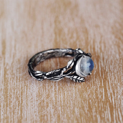 Stijlvolle Maansteen Statement Ring - Iris