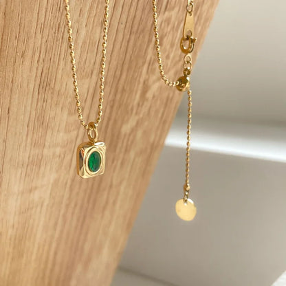 Vintage Edelsteen Ketting - Celeste