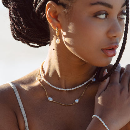 Zoetwaterparel Choker - Amélie