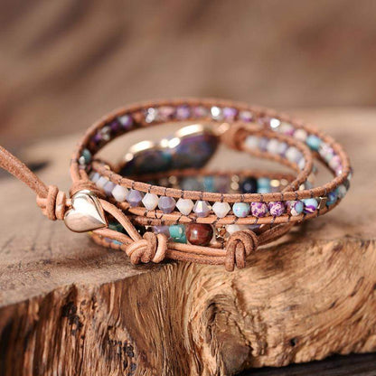 Helende Jaspis Hart Wikkelarmband - Amaris