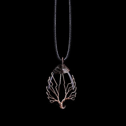 Zwarte Obsidiaan Druppelketting - Eryna