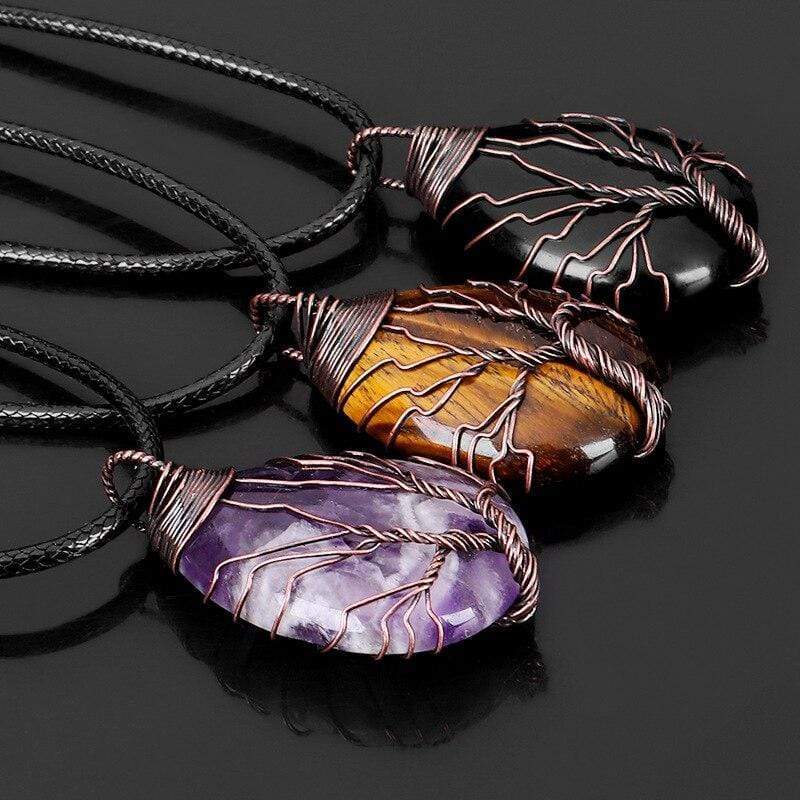 Tijgeroog Druppelketting - Zarina