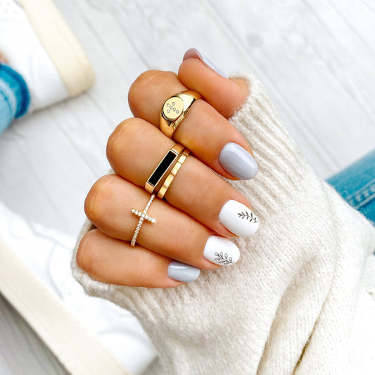 Stijlvolle Ring met Zirkonia Kruis - Faith