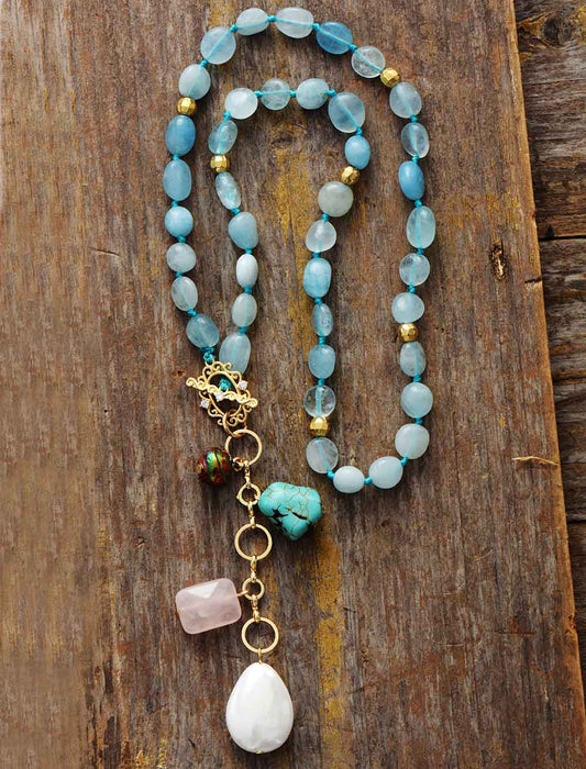 Oceaan Druppel Mala Ketting - Maris