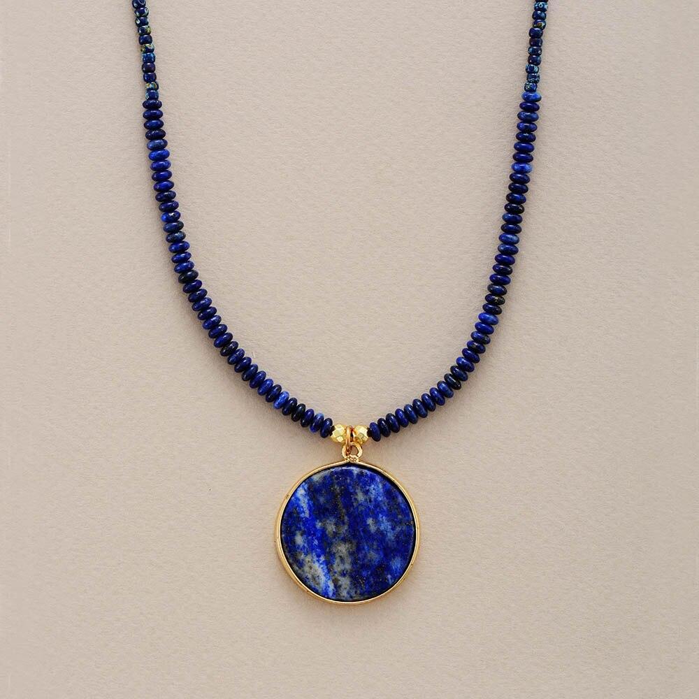 Ronde Lapis Ketting - Astrid