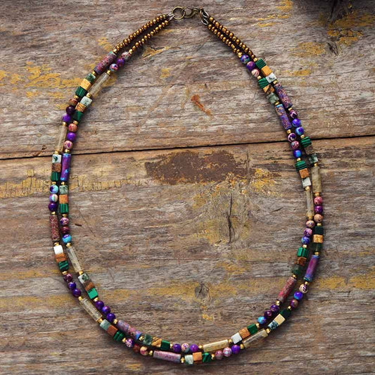 Edelsteen Choker Ketting - Isabella