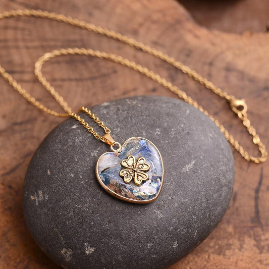 Geluks Klavertje Stenen Ketting – Felina