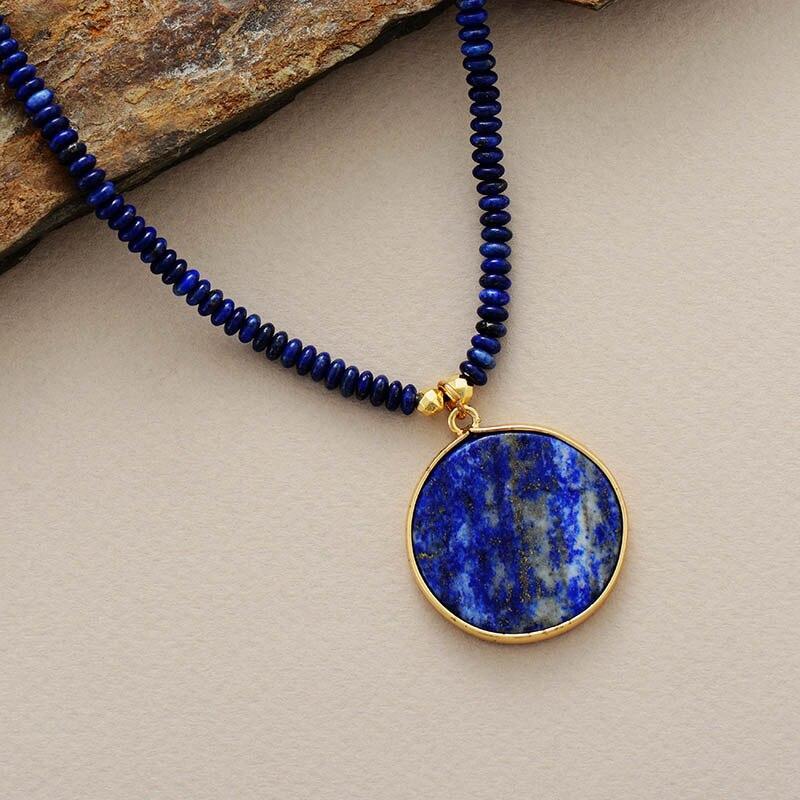 Ronde Lapis Ketting - Astrid