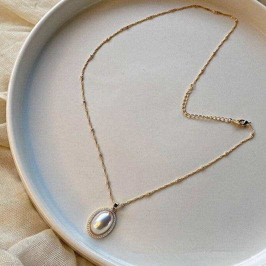 Vintage Gouden Parel Ketting - Lumina